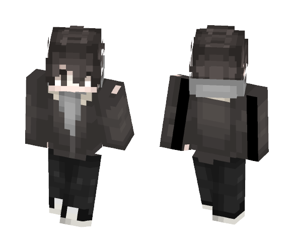 Download Free Its spring yet I have winter Dress Skin for Minecraft image 1 Its spring yet I have winter Dress - Male Minecraft Skins - image 1