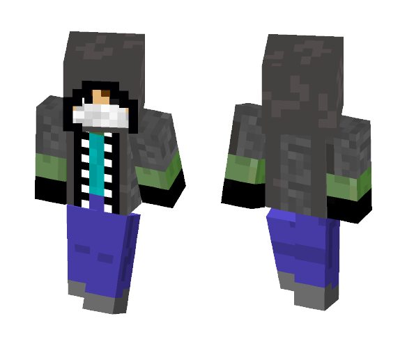 Half Zombie Skin - Male Minecraft Skins - image 1