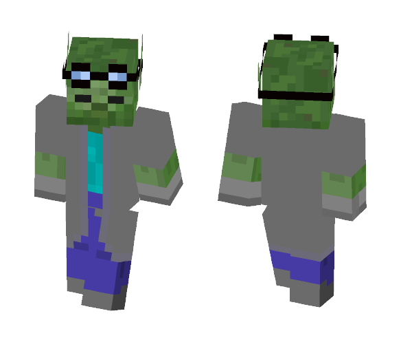 Zombie Elf Scientist Skin - Male Minecraft Skins - image 1