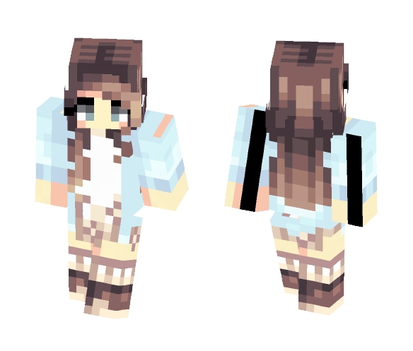Soft Blues - Female Minecraft Skins - image 1