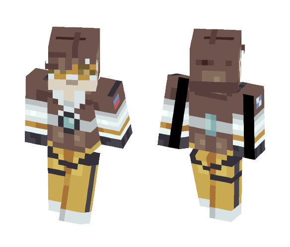 Download Free Tracer Skin for Minecraft image 1 Tracer - Female Minecraft Skins - image 1