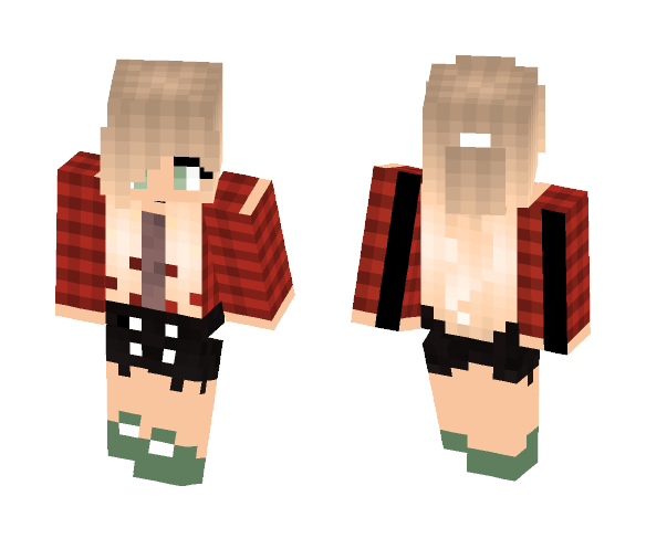 ~♥Cute Plaid Cochella Cutie♥~ - Female Minecraft Skins - image 1