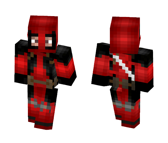 Deadpool Homemade Suit - Comics Minecraft Skins - image 1