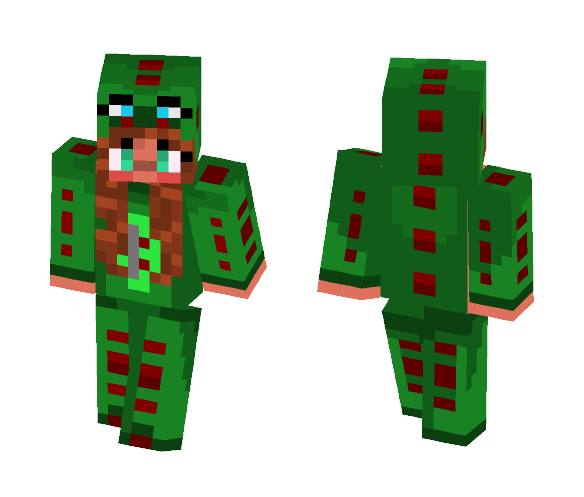 Dino Girl - Girl Minecraft Skins - image 1