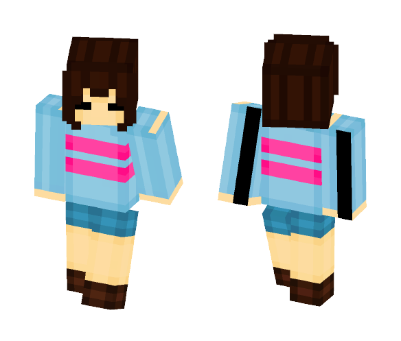 frisk undertale :v - Interchangeable Minecraft Skins - image 1