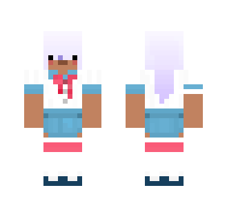 One Eye Girl With Horns And Bows - Girl Minecraft Skins - image 2