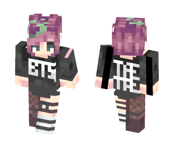 BTS Tae Tae. - Female Minecraft Skins - image 1