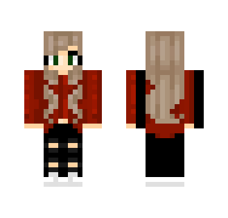 Edgy Brown Haired Girl - Color Haired Girls Minecraft Skins - image 2