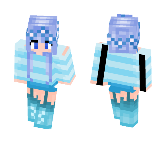 Blue Kawaii Girl - Girl Minecraft Skins - image 1
