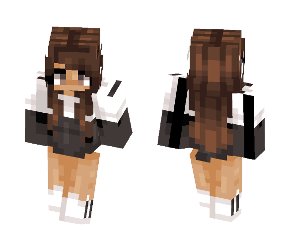 Black and White - Female Minecraft Skins - image 1