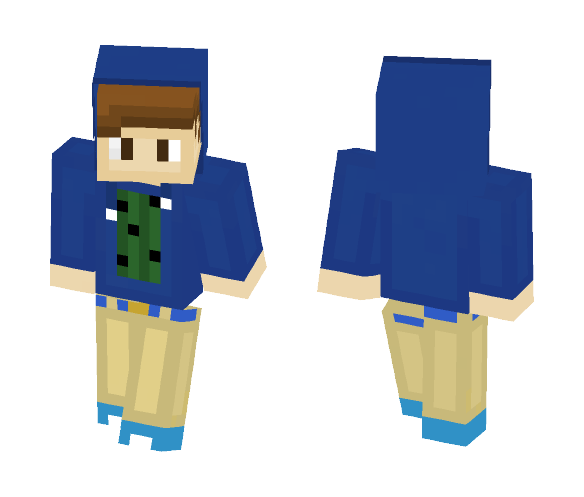 Cactus Hooded Sweatshirt (My Skin) - Male Minecraft Skins - image 1
