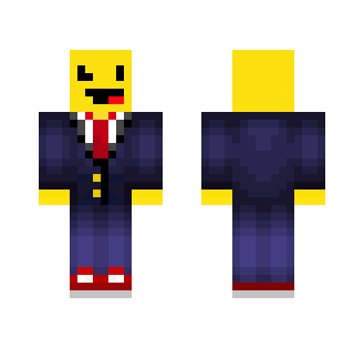 Smiley face in a suit