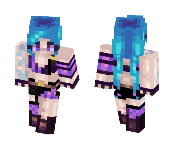 Jinx league of legends - Female Minecraft Skins - image 1