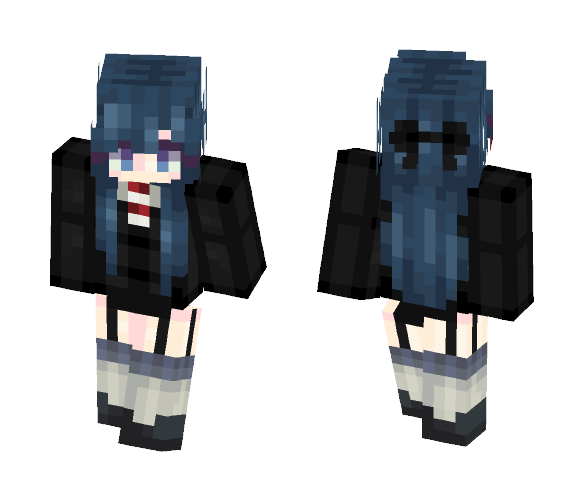 poker face - Female vrs - Male Minecraft Skins - image 1