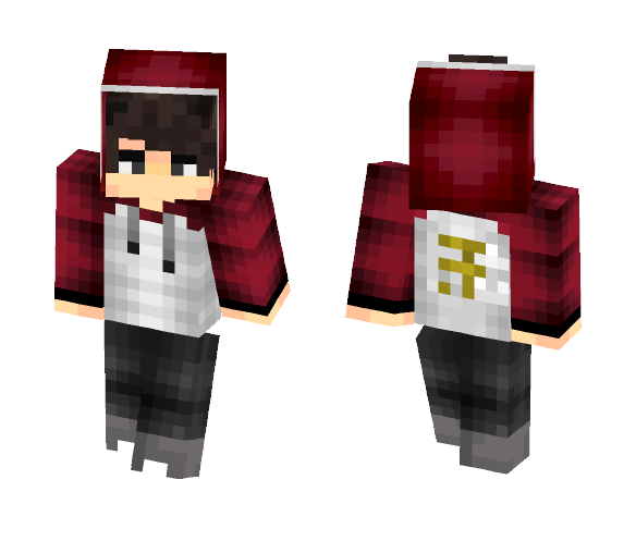 Maroon Jacket Boy - Boy Minecraft Skins - image 1