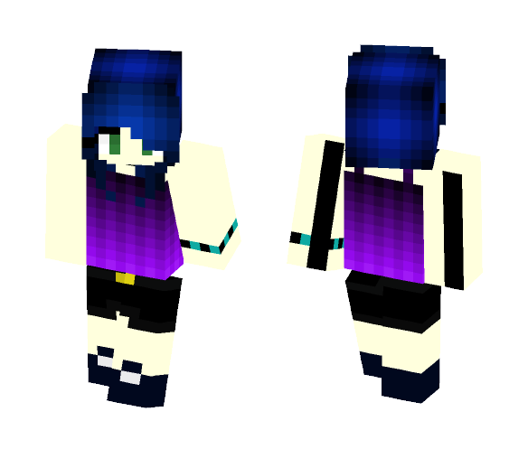 I Has Pretty Blue Hair - Female Minecraft Skins - image 1