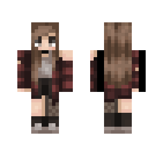 -Plaid cardigan- //request