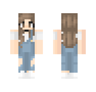 overall tee girl ???? - Girl Minecraft Skins - image 2