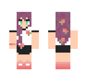 a peachy mess ~ - Female Minecraft Skins - image 2