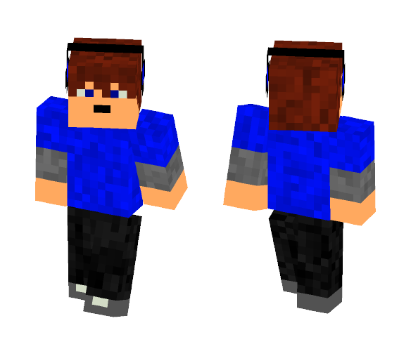 Boy With Headphones - Boy Minecraft Skins - image 1