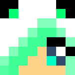 Panda Girl (Teal) - Girl Minecraft Skins - image 3