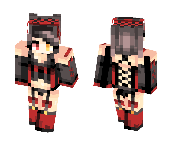 ⏰Kurumi Tokisaki⏰Popreel! - Female Minecraft Skins - image 1