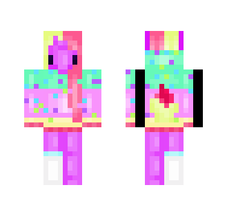 Fox Unicorn hybrid pastel chibi - Female Minecraft Skins - image 2