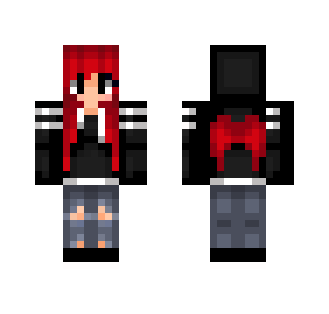 Dark Girl w/ Red Hair&Wings