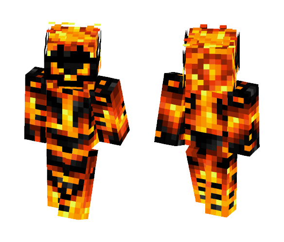 Download Free Fire Demon Skin for Minecraft image 1 Fire Demon - Other Minecraft Skins - image 1