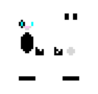 white and black rabbit - Male Minecraft Skins - image 2
