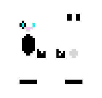white and black rabbit