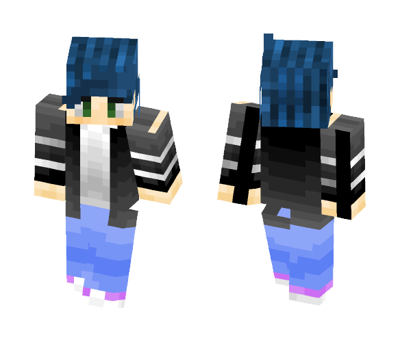 Blue hair boy - Boy Minecraft Skins - image 1