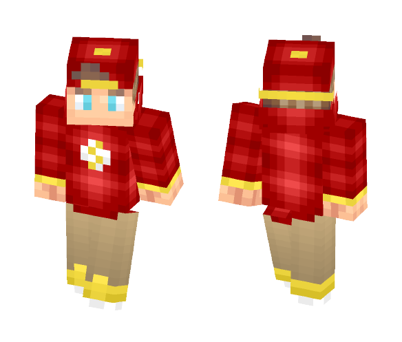 Flash Hoodie - Male Minecraft Skins - image 1