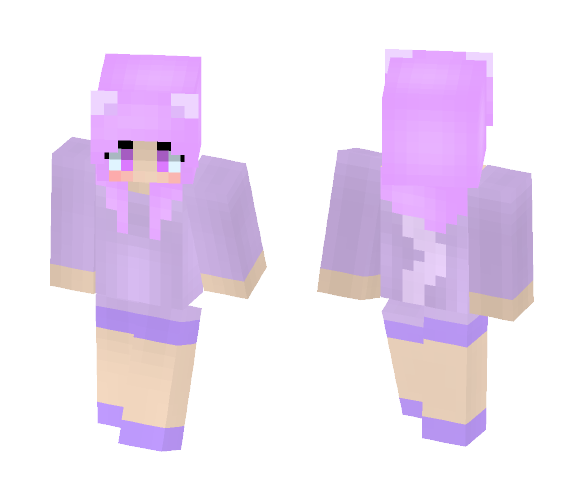 Bubblegum Cat Girl - Cat Minecraft Skins - image 1