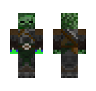 cool zombe with armor