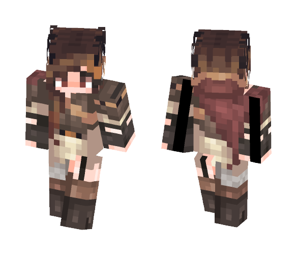 Wandering Warrior~ - Female Minecraft Skins - image 1