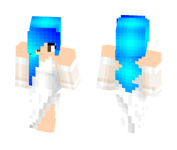 Download Free Girl in a Wedding Dress Skin for Minecraft image 1 Girl in a Wedding Dress - Girl Minecraft Skins - image 1