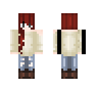 Red head girl with sweater - Girl Minecraft Skins - image 2