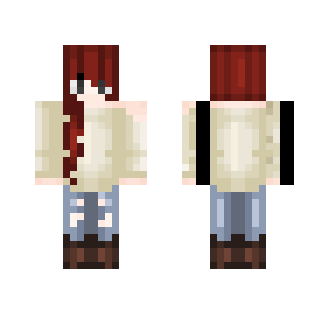 Red head girl with sweater