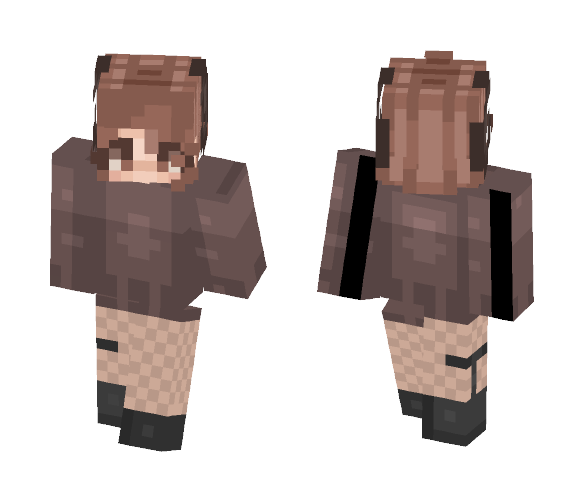 Brown Horns - Female Minecraft Skins - image 1