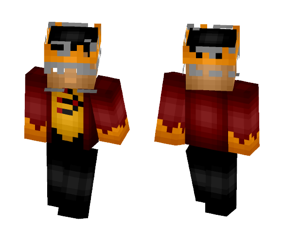 Firestorm (Shaded): CW - MrFlameYT - Male Minecraft Skins - image 1
