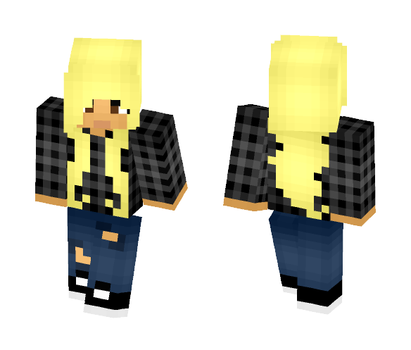 Black Plaid Girl - Girl Minecraft Skins - image 1