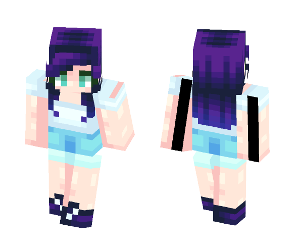 midday run (raffle request) - Female Minecraft Skins - image 1