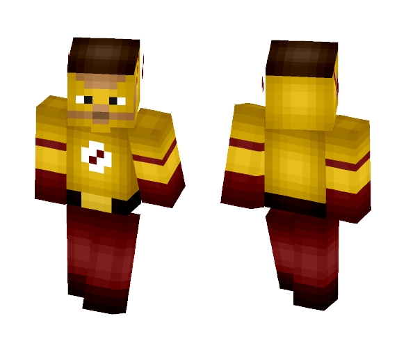 Kid Flash (Shaded): CW - MrFlameYT - Comics Minecraft Skins - image 1