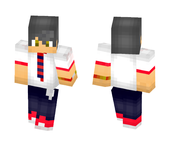 Grey Hair School boy - Boy Minecraft Skins - image 1
