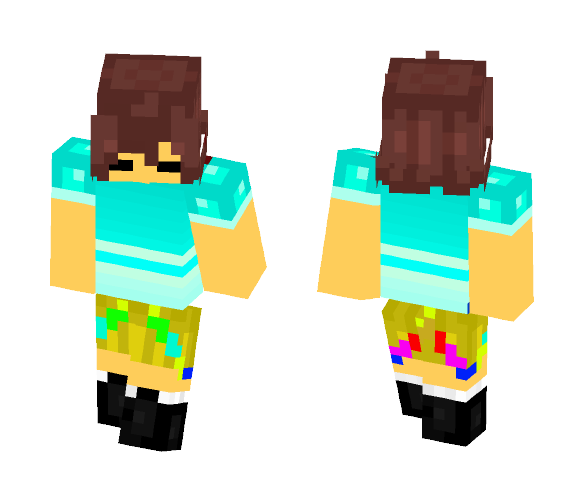 QuantumTale Frisk - Interchangeable Minecraft Skins - image 1
