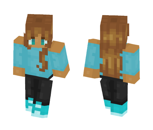 Teal - Female Minecraft Skins - image 1