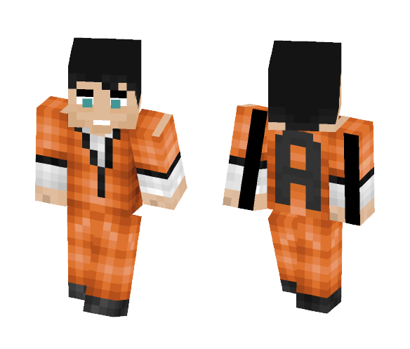 Arkham Asylum Prisoner #1 - Male Minecraft Skins - image 1