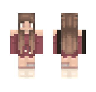That Rosewood Colored Romper - Female Minecraft Skins - image 2