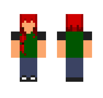 Red Hair Girl - Color Haired Girls Minecraft Skins - image 2